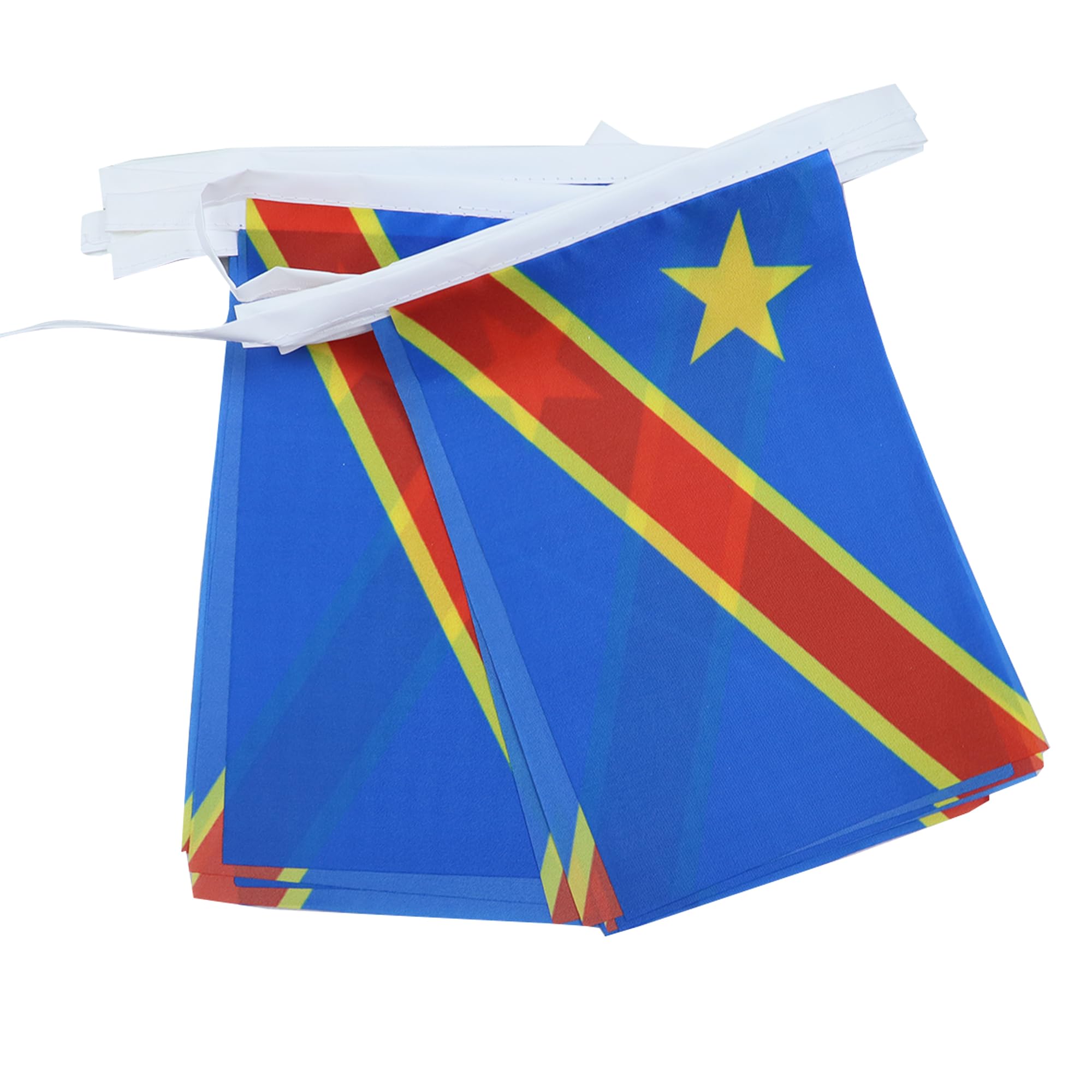 AZ FLAG Guirnalda 6 Metros, 20 Banderas de Ecuador 21x15 cm, Bandera Ecuatoriana 15 x 21 cm - Banderines — view 116