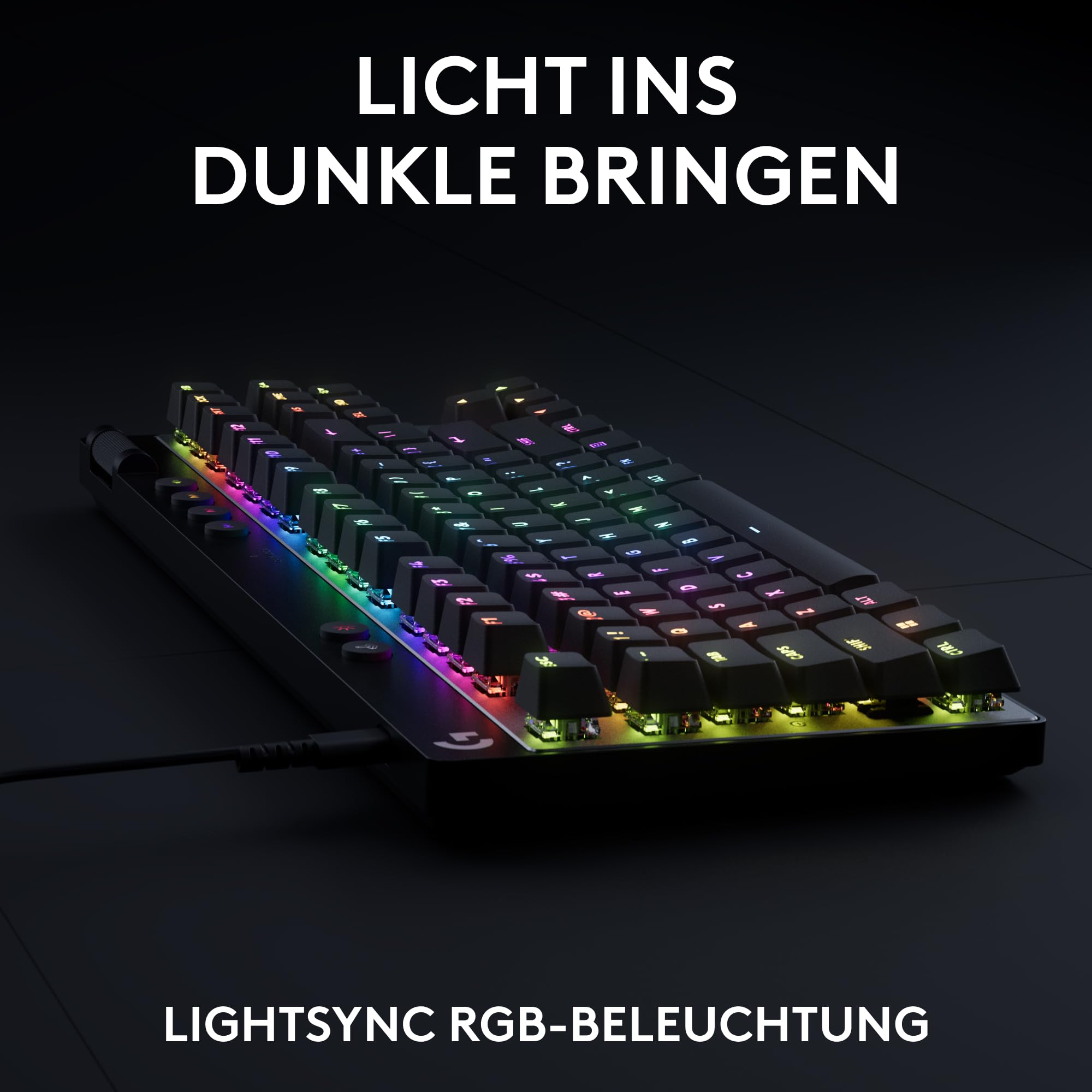 Logitech G PRO X TKL Rapid Tenkeyless kabelgebundene Gaming Tastatur mit magnetischen Analogschaltern, DEU QWERTZ - Schwarz