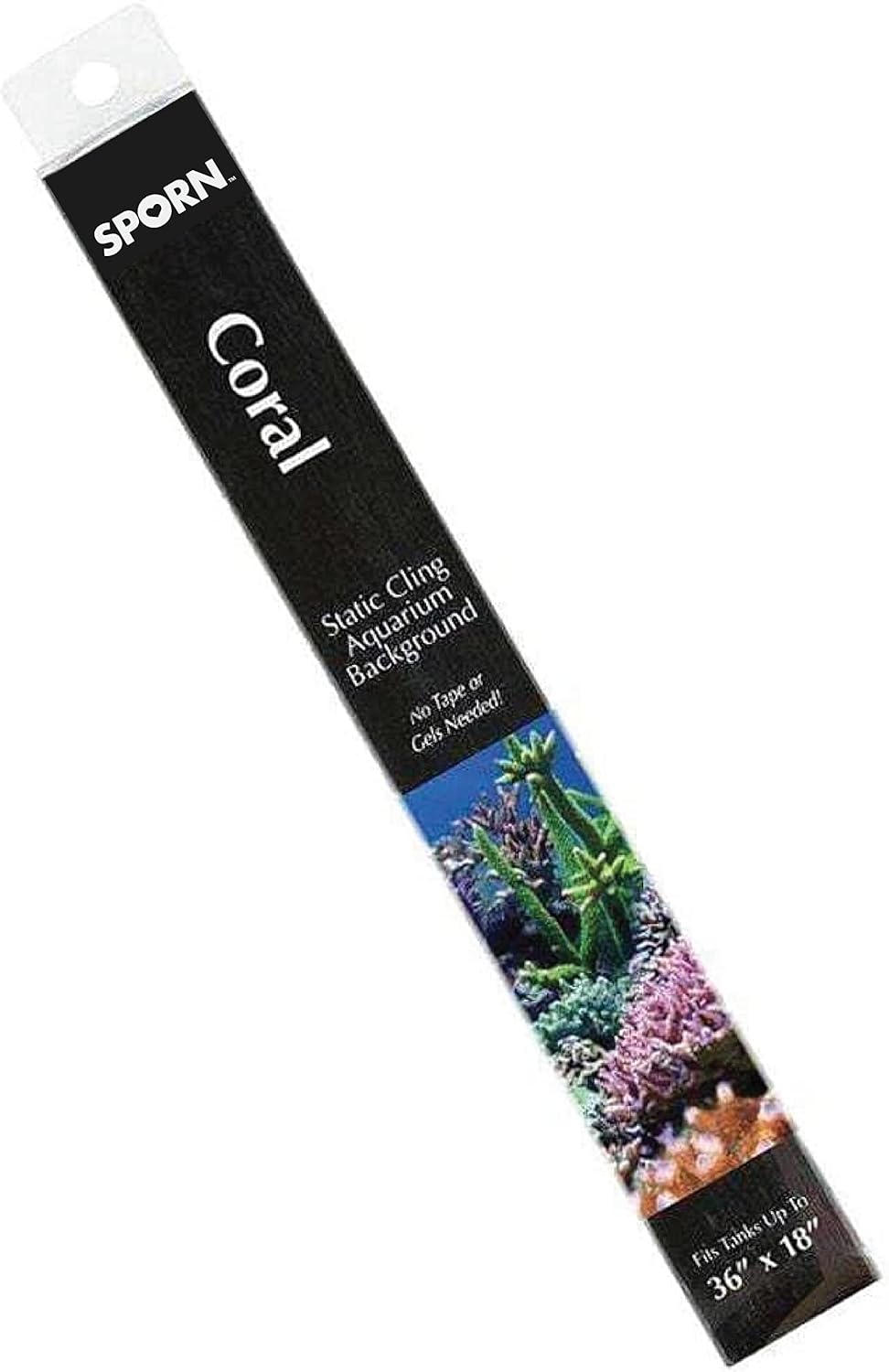 SPORN Aquarium Background, Static Cling, Coral 36" x 18