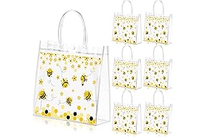 20 Pack Premium Quality Bee Themed Clear Party Favor Bags