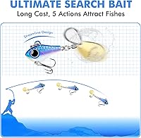 Vista 3 de TRUSCEND Ultimate Search Bait con vibración de natación intermitente y acción de jigging, señuelos de pesca fáciles de atrapar para todas