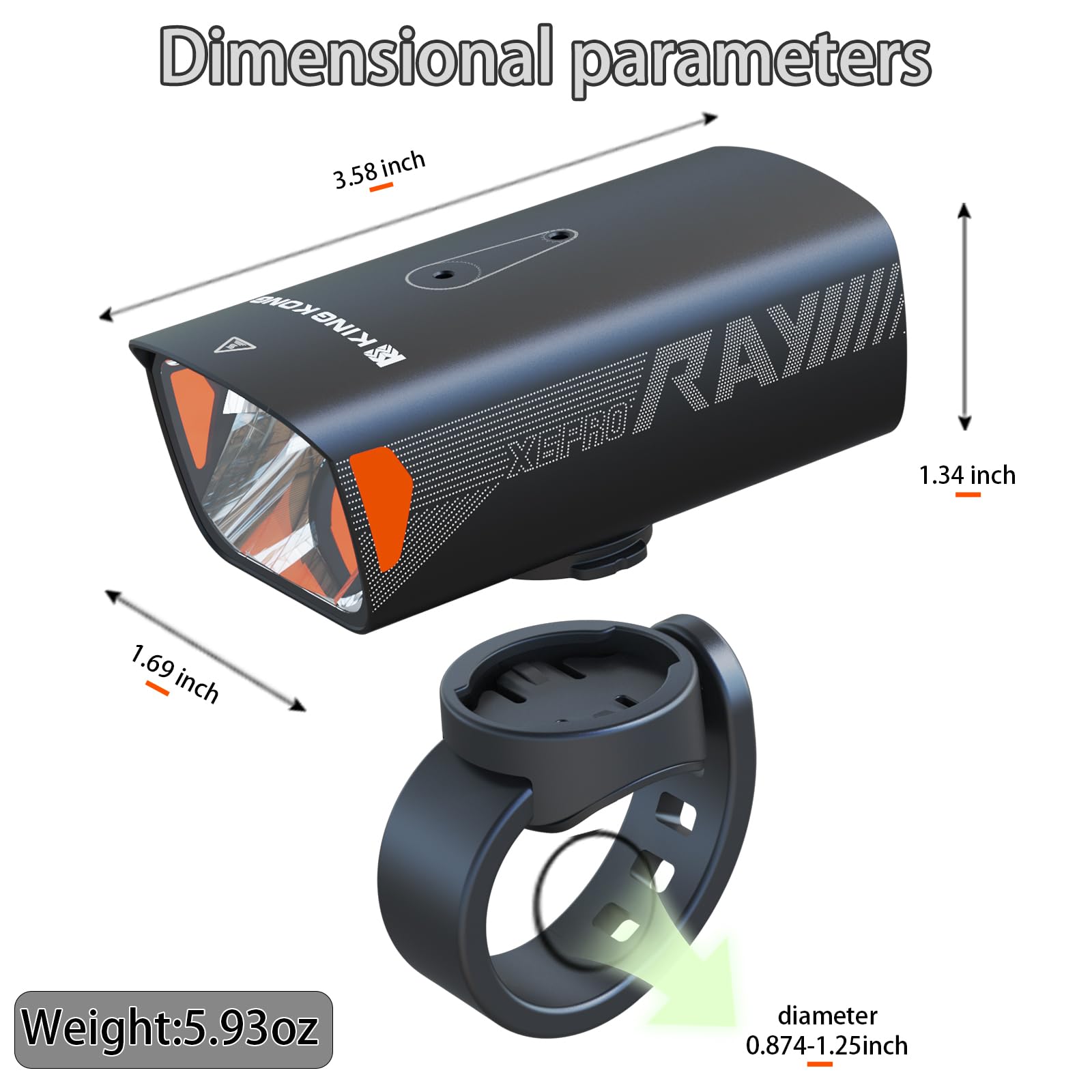Kingkong Bike Lights: 2000 Lumen Headlight -7