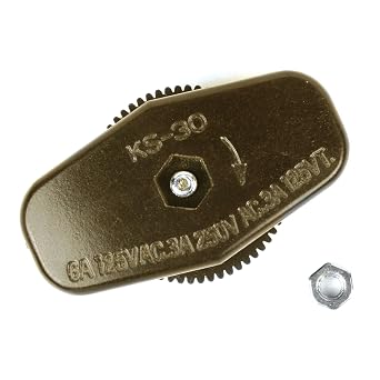 Switch, Lamp Cord Feed-Thru, Brown Durable Design for Efficient Lighting Control