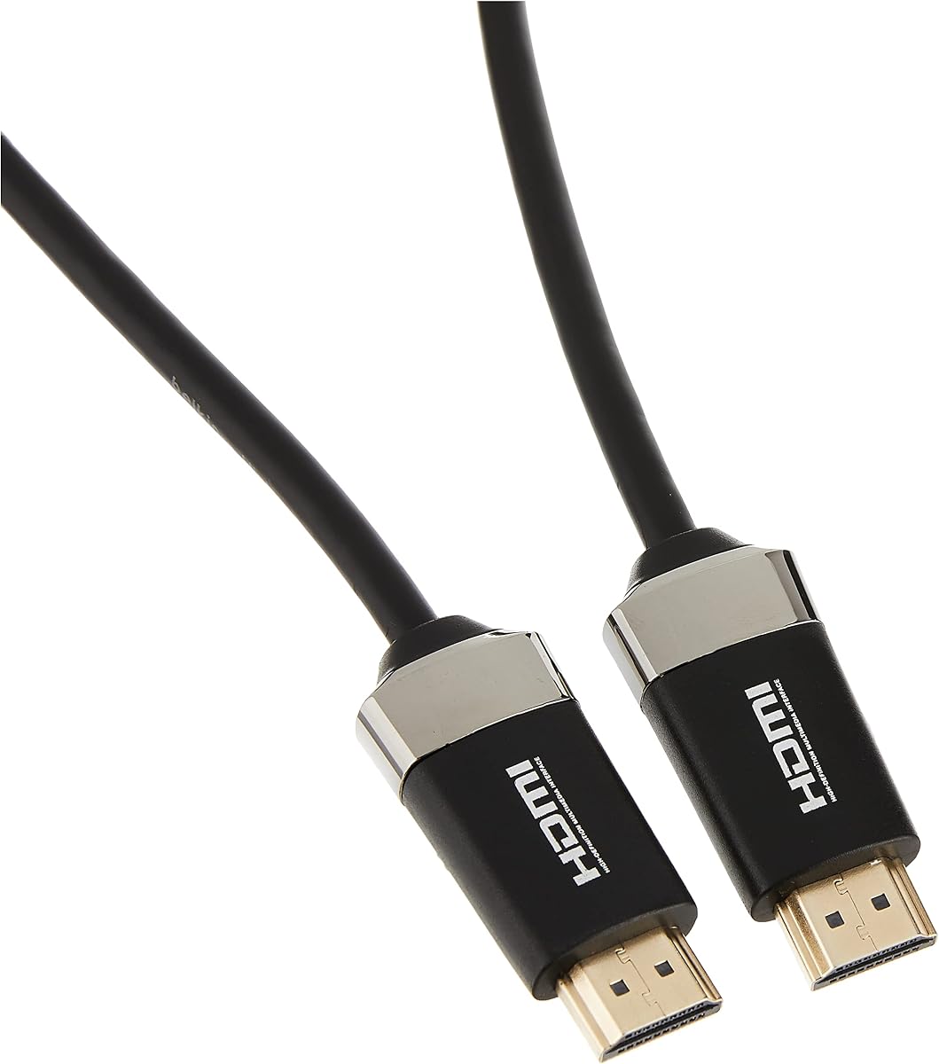 Cable HDMI de alta velocidad HDTV con Ethernet, compatible con 4K / Ultra HD (1 metro / 3,3 pies) | Vídeo y audio de alta definición, compatible con televisores, consolas de juegos, reproductores de Blu-ray y dispositivos de transmisión