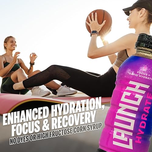 Miniatura 7 de Bebida deportiva, paquete de 12 unidades, azúcar de caña real, 3 electrolitos, hidratación totalmente natural con Cognizin para el enfoque mental,