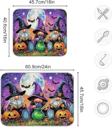 Vista 59 de Nautical Ocean Sea Turtle Dish Drying Mat for Kitchen Counter 18x24 in Starfish Retro Map Microfiber Drying Mats Absorbent Reversible Dish Pad Large