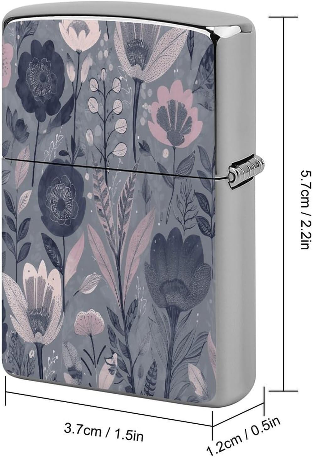 Botanical Illustration Metal Lighter Case Cover Lighter Sleeve