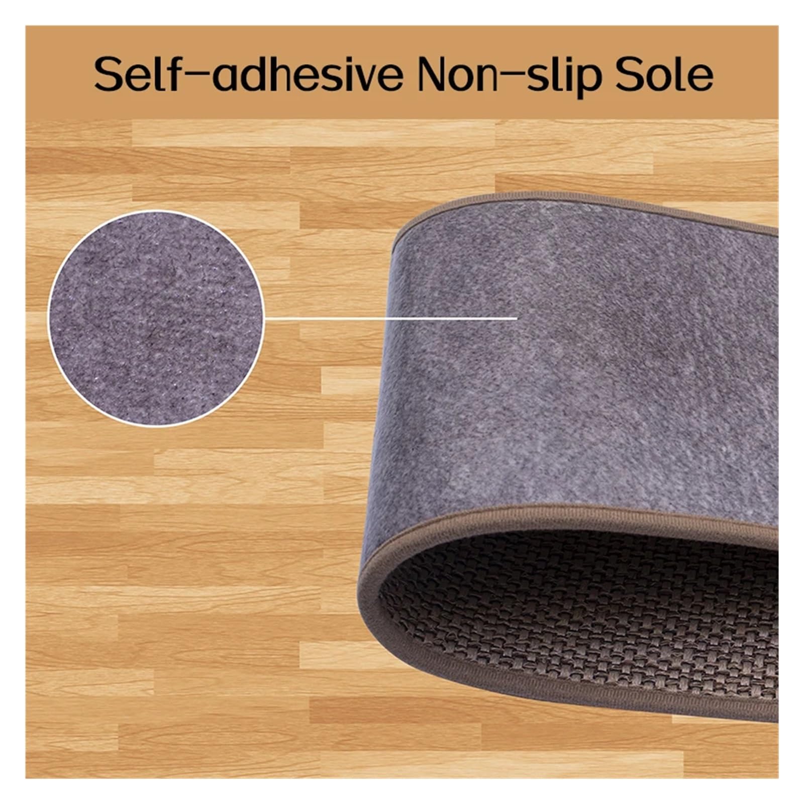 ry Anti-Rutsch-Stufenmatten-Set, selbstklebend, TPR, rutschfester Teppich für Küche und Zuhause, schützt Stufen, 5 Stück (Kaffee, 76 x 20 cm)