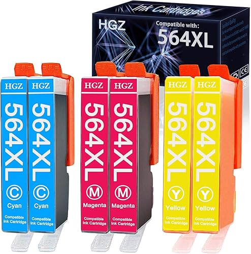 Cartuchos de tinta compatibles de repuesto para HP 564XL 564 XL utilizado para Photosmart 6525 6520 7520 5520 7510 5510 7525 DeskJet 3520 3522