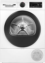 Bosch WQG243D41 Serie 6, Wärmepumpentrockner 9 kg, Extra Kurz Trockenprogramm, Halbe Beladung Option, Auto Dry, Easy Clean Filter, Sensitive-Drying-System, Trommelreversierung, Innenbeleuchtung, Weiß