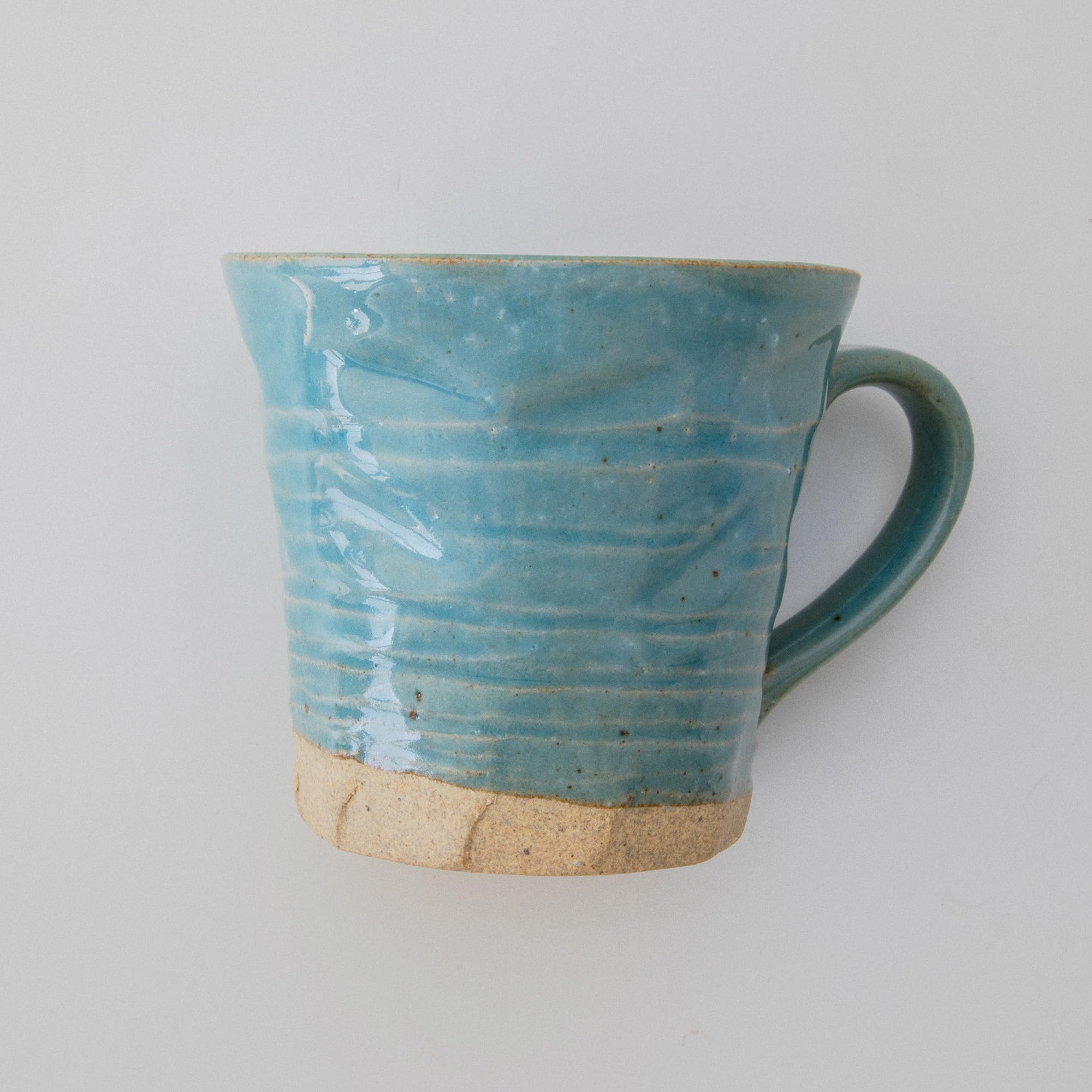 Asayu Japan Set di 2 Tazze Rustiche Tsuchimono in Ceramica Artigianale - Handmade in Giappone, Design Wabi-Sabi