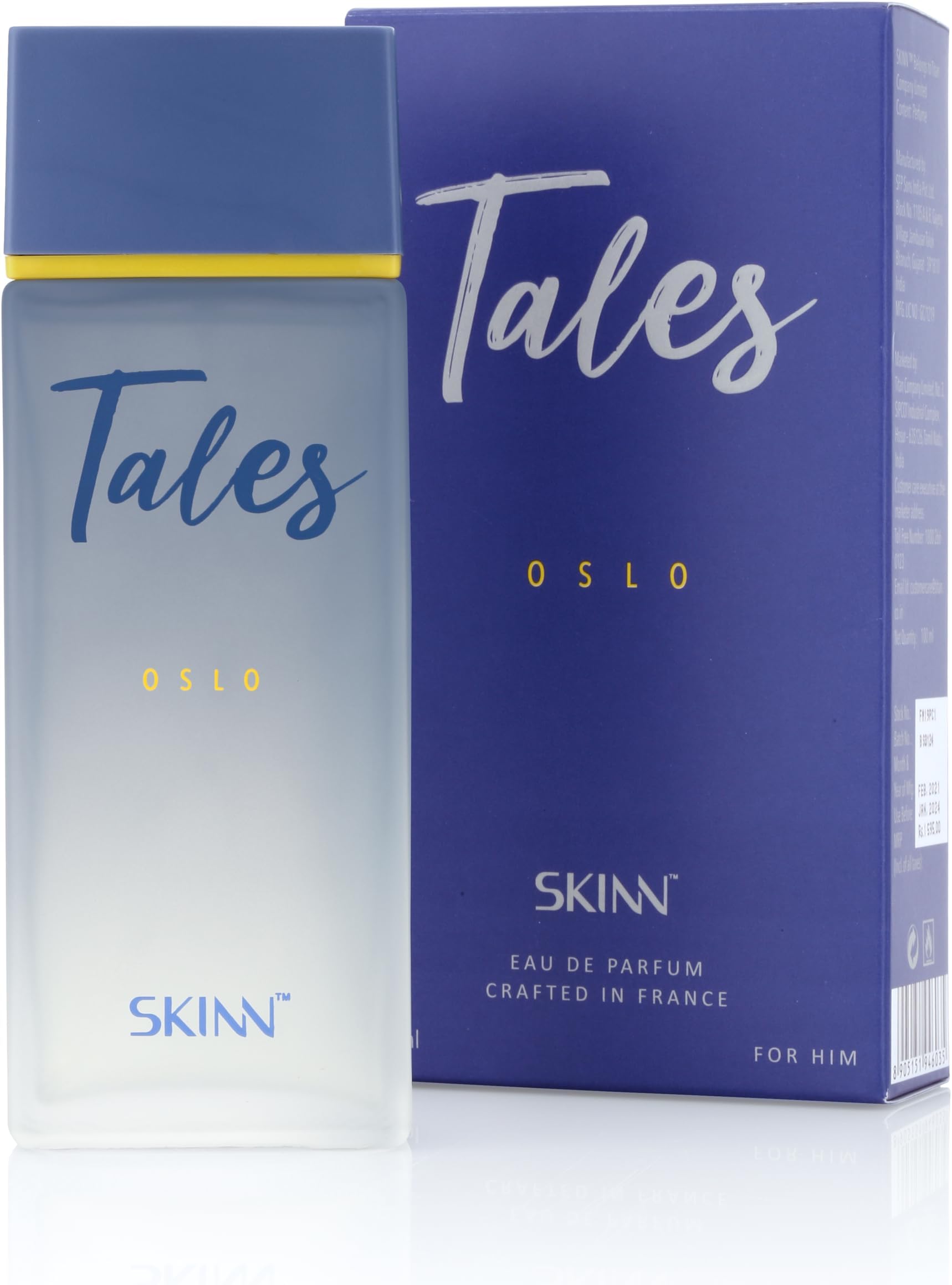 Skinn By Titan Tales Oslo Eau De Liquid Parfum For Men's 100 ml
