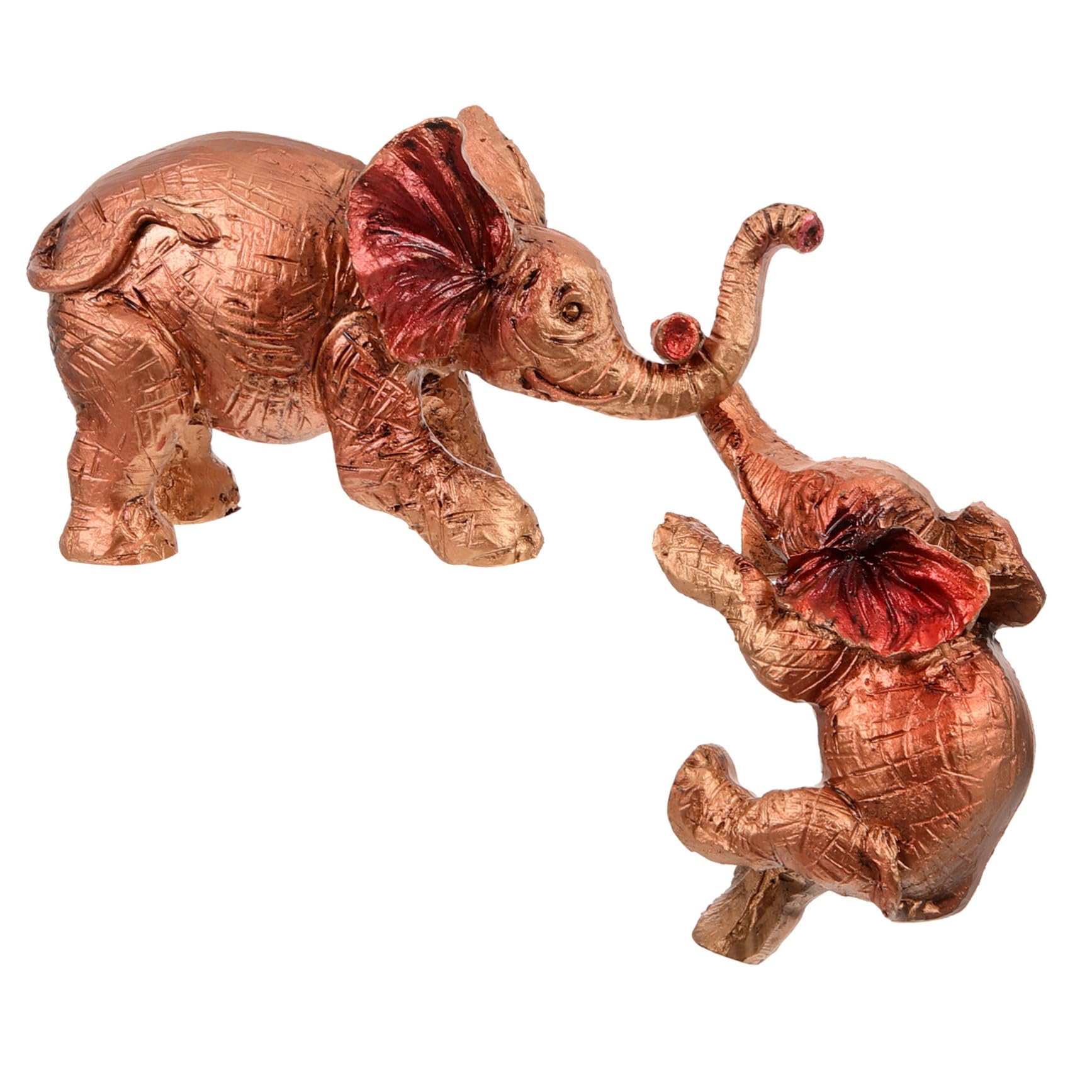 Amazon｜IWOWHERO 2個大象樹脂彫刻 リビングルーム オフィス