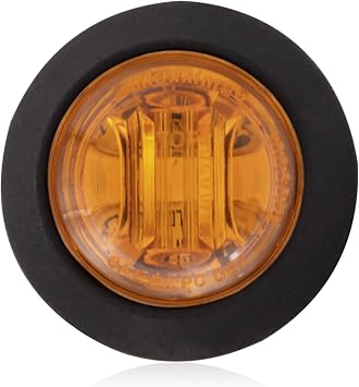 Maxxima M09300Y Amber 3/4" Round Combination Clearance Marker Light