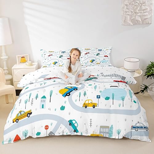 Miniatura 79 de Castle Fairy Juego de funda de edredón de cola de pez de sirena, tamaño Queen, juego de ropa de cama de escamas de sirena de acuarela arcoíris, 3