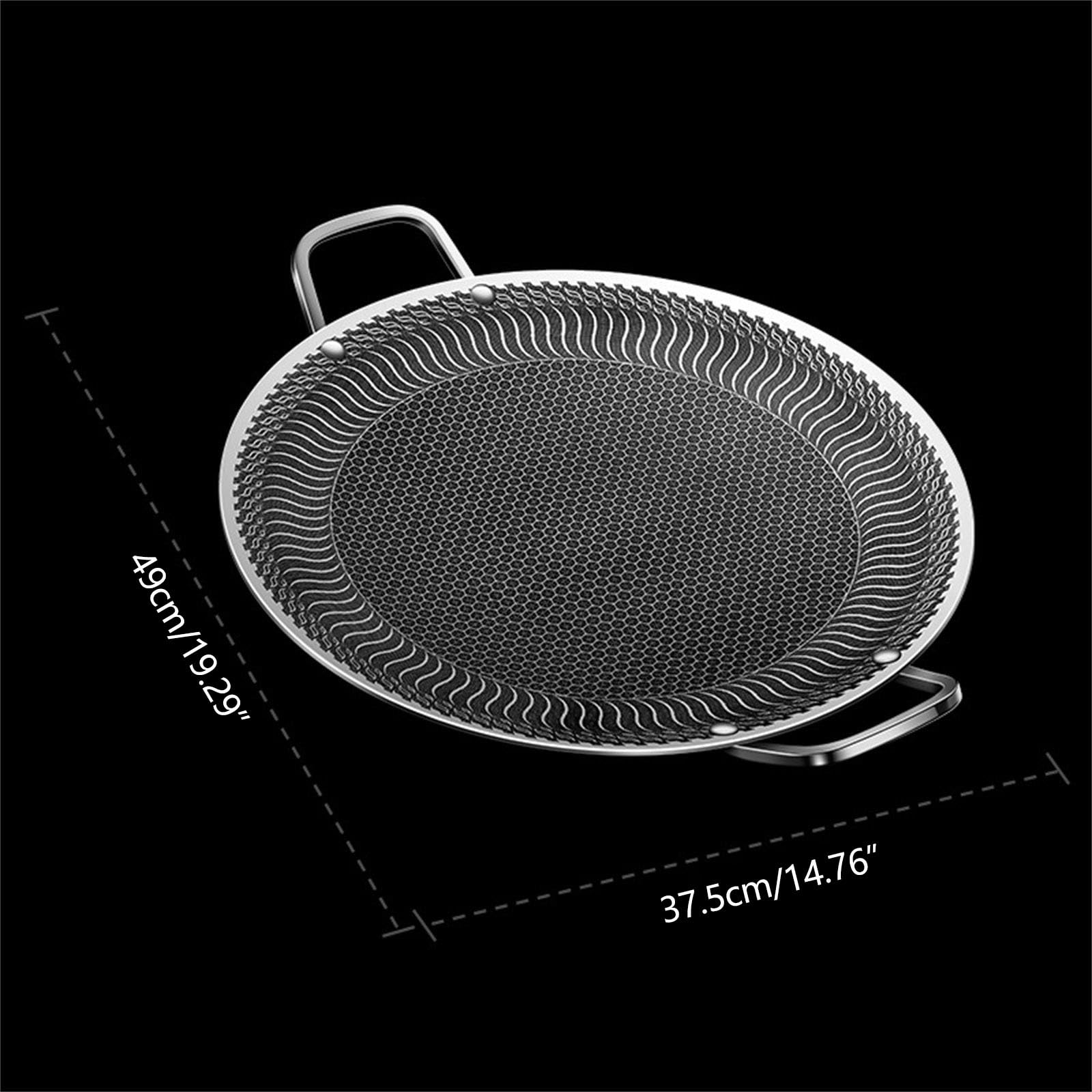 Zestaw nieprzywierających patelni do pieczenia ze stali nierdzewnej – naczynia do grillowania i pieczenia dla smakoszy do grillowania i pieczenia
