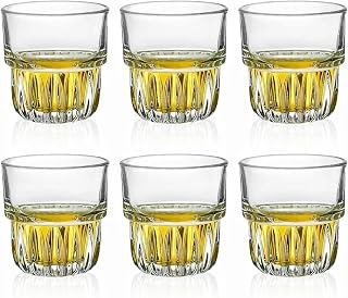 6Pack Heavy Base Shot Glass Set/Cordial Glasses/Liqueur Glasses/espresso shot glass(85ml/3oz)
