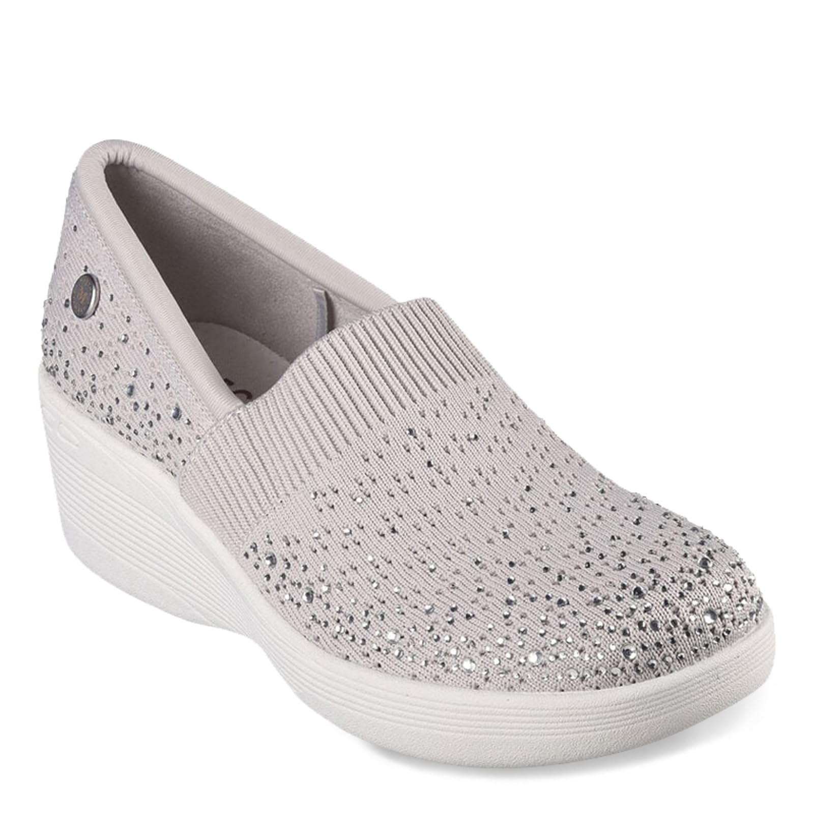 Skechers Women's Martha Stewart Pier Lite-Reflection Loafer, Light Grey Silver, 8.5