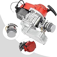 Vista 7 de Motor de arranque de tracción de 49 CC y 50 CC de 2 tiempos para mini motocross, cuatrimotos, motocicletas pequeñas, scooters de bolsillo, 2 tiempos