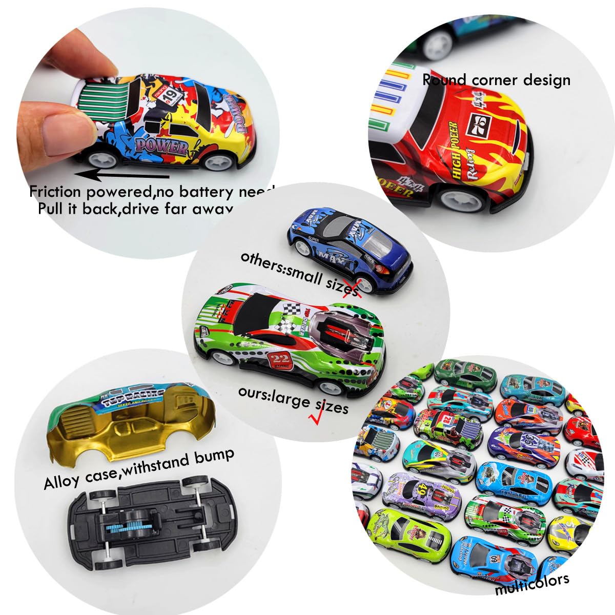 Amazon.co.jp: SeeuFun 12パック レースカー1:64スケール