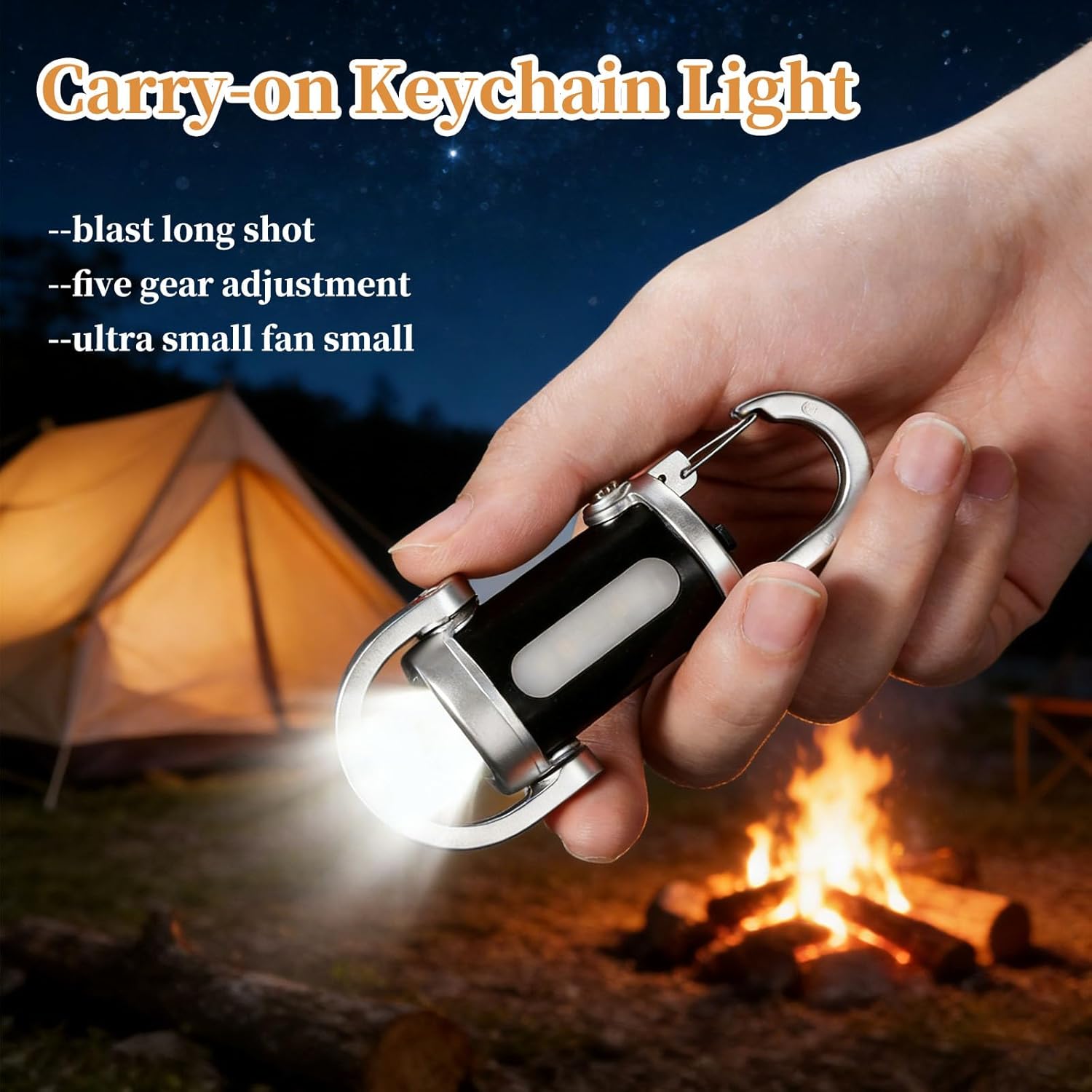 2pcs Mini Keychain Flashlight, Portable Bright USB Rechargeable Flashlight with Waterproof Multiple Light Modes for Hiking,Camping, Walking Outdoor