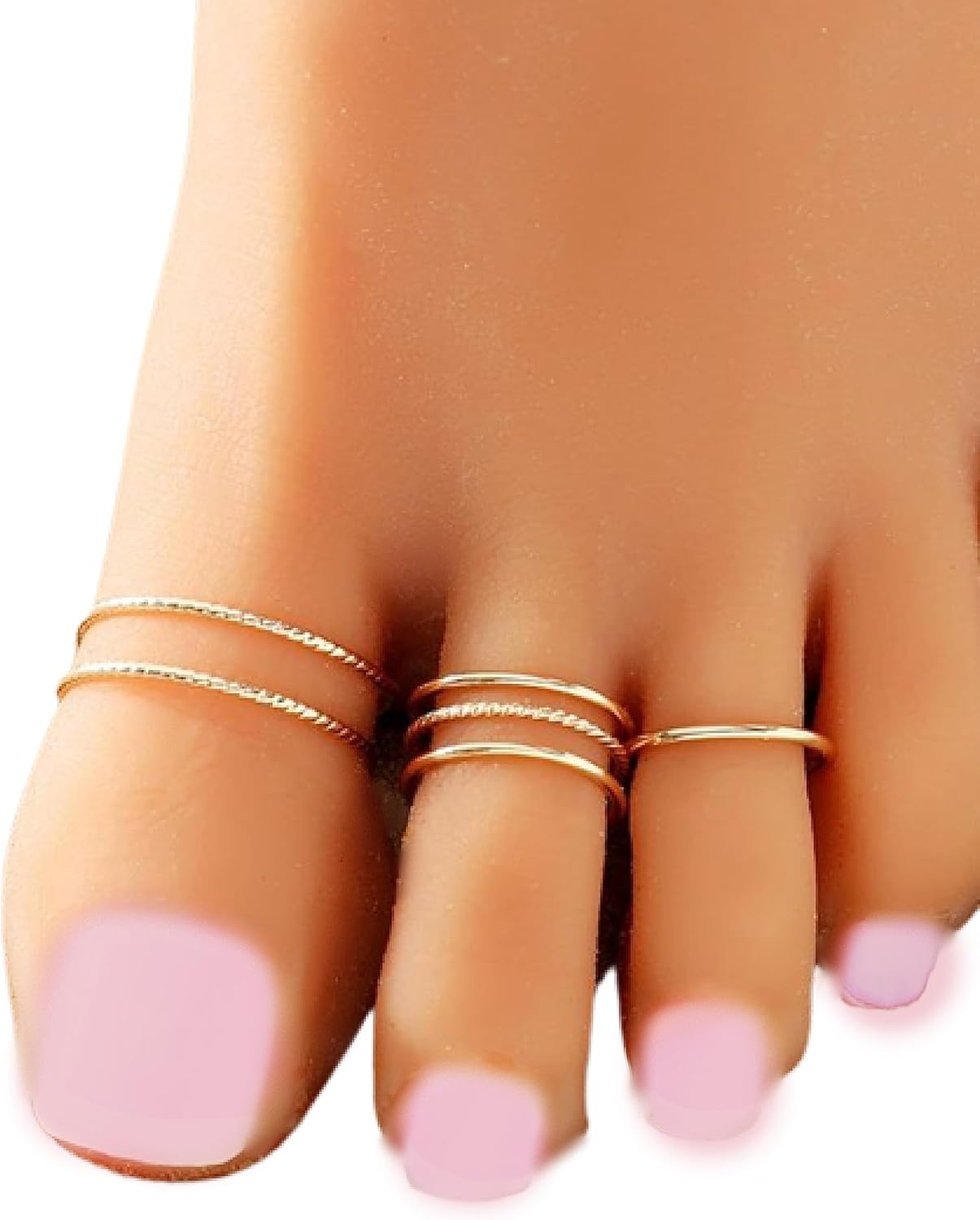Gold Toe Ring14k Gold Filled 4 Rings Toe Rings Adjustable Toe Ring adjustable toe rings for women non tarnish waterproof Toe Rings for Women ToeRings #GoldToeRings #AdjustableToeRings