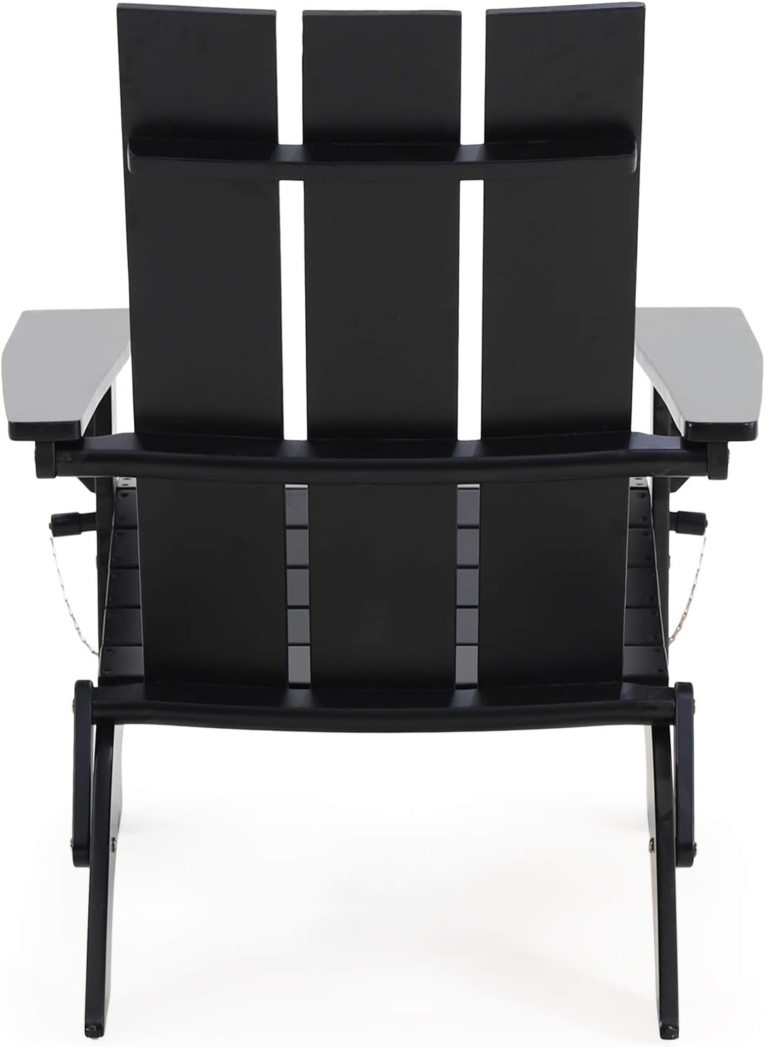 Christopher Knight Home 312650 Aberdeen Outdoor Contemporary Acacia Wood Foldable Adirondack Chair, Black : Patio, Lawn & Garden
