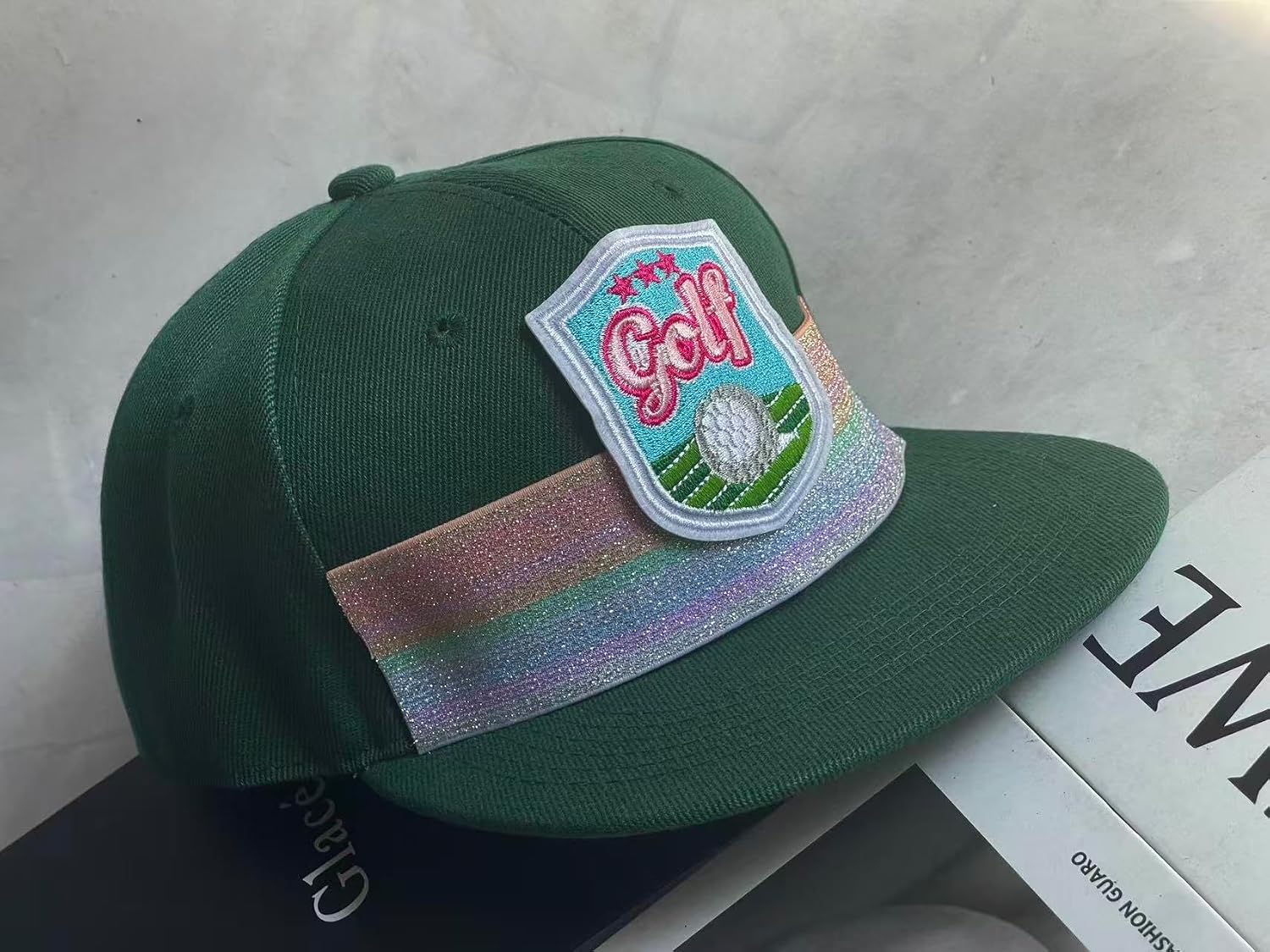Golf Baseball Cap - Trendy Golf Snackback Hat - Adjustable Strap, Casual Outdoor Sports Sun Protection 2025 FA Green