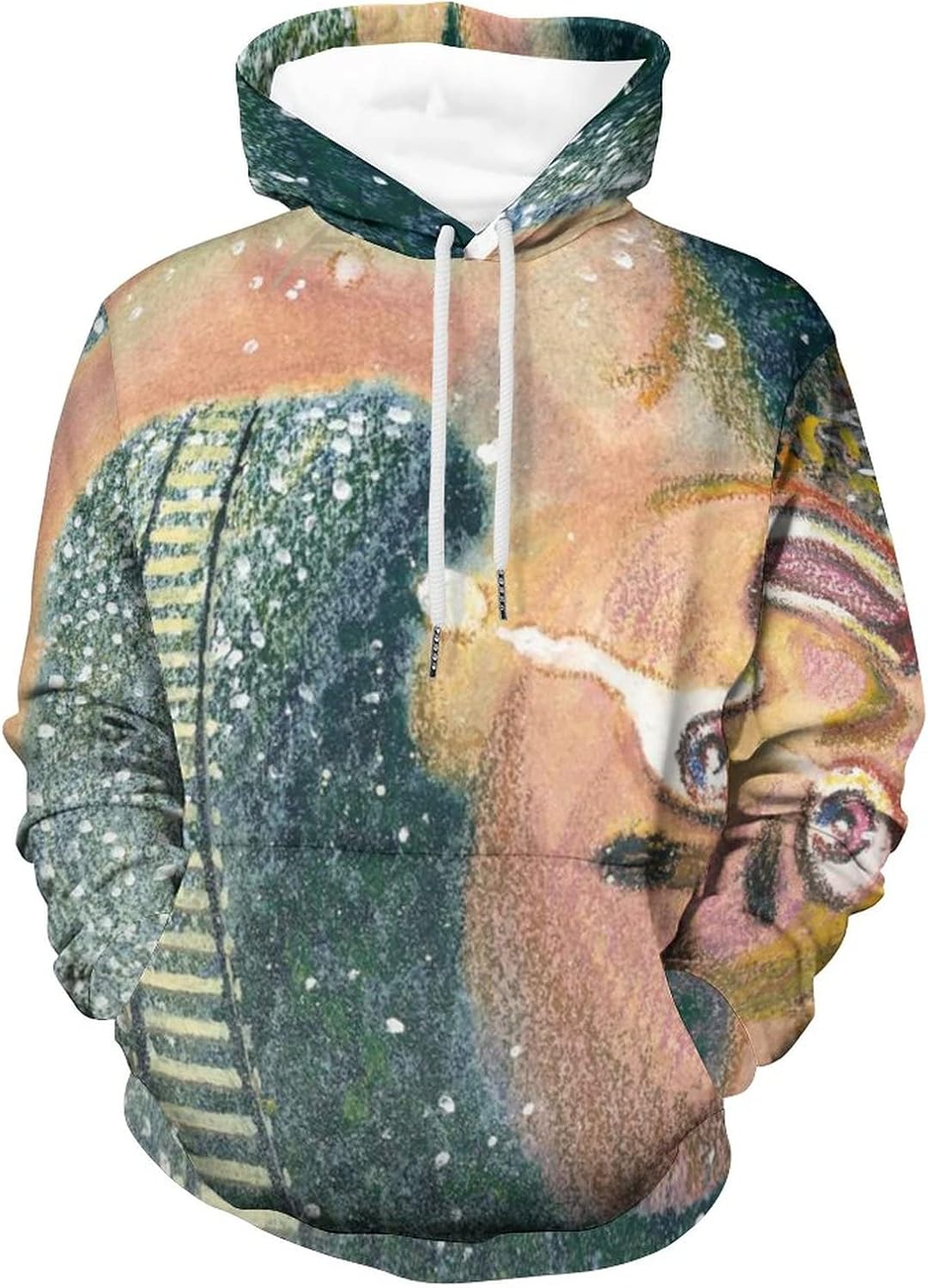 Kiss 狂人 空を飛ぶ メンズ パーカー トレーナー 秋服 パーカー 大きいサイズ トレーナー 長袖 ストリート系 プルオーバー トップス フーデッドスウェットシャツおしゃれカジュアル春秋冬 Cafe Du Jardin Com