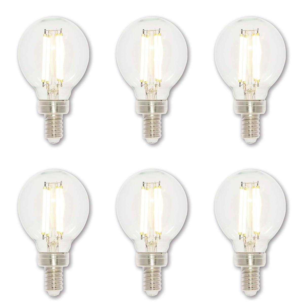 Westinghouse 5024220 4.5 Watt (60 Watt Equivalent) G16-1/2 Dimmable Clear