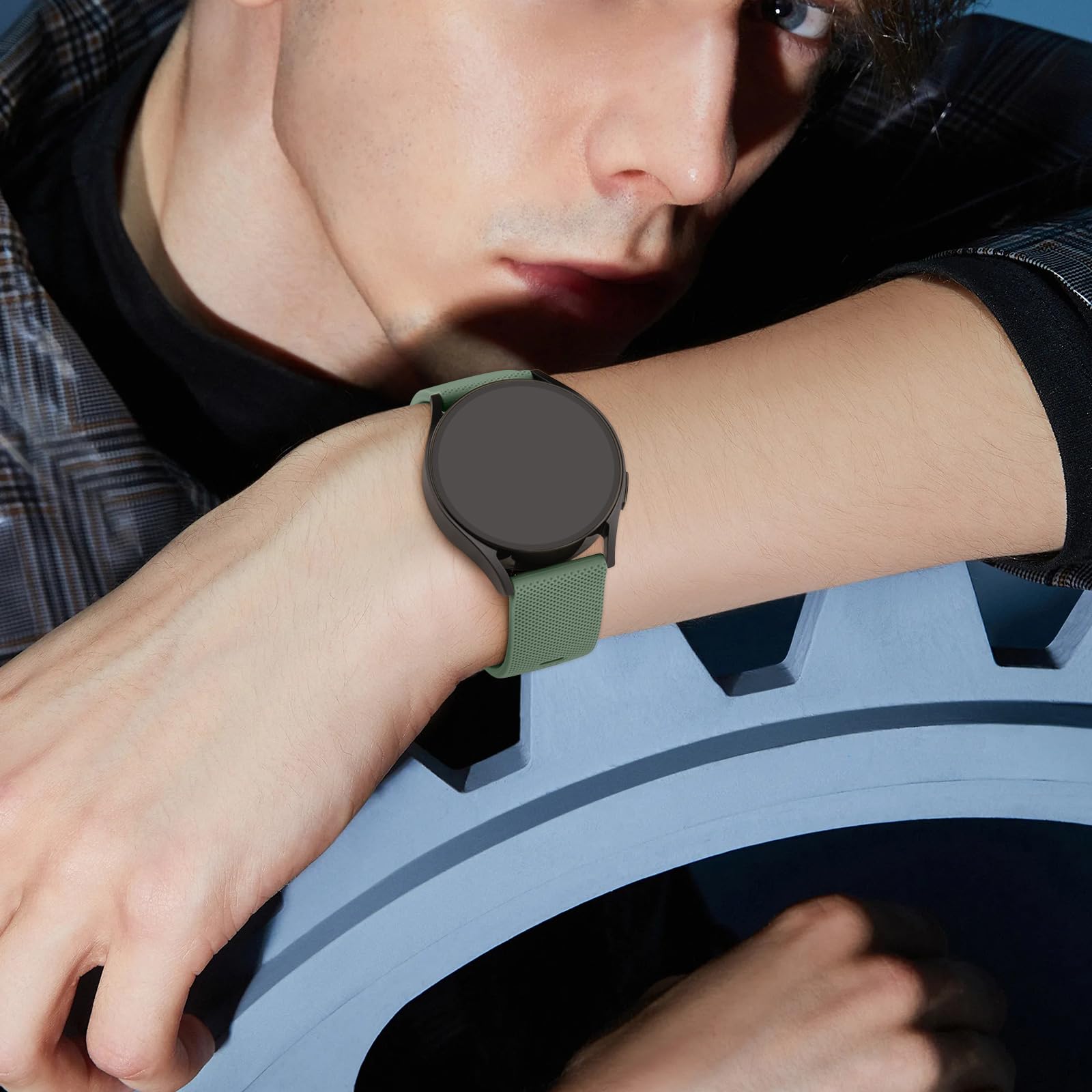 Amzpas 3 sztuki bransoletek do Amazfit GTR 3, 22 mm, silikonowy pasek zapasowy do zegarka Amazfit GTR 4/3Pro/2/2e/Balance/Stratos 2S / Pace / Bip 5 / BIP 6