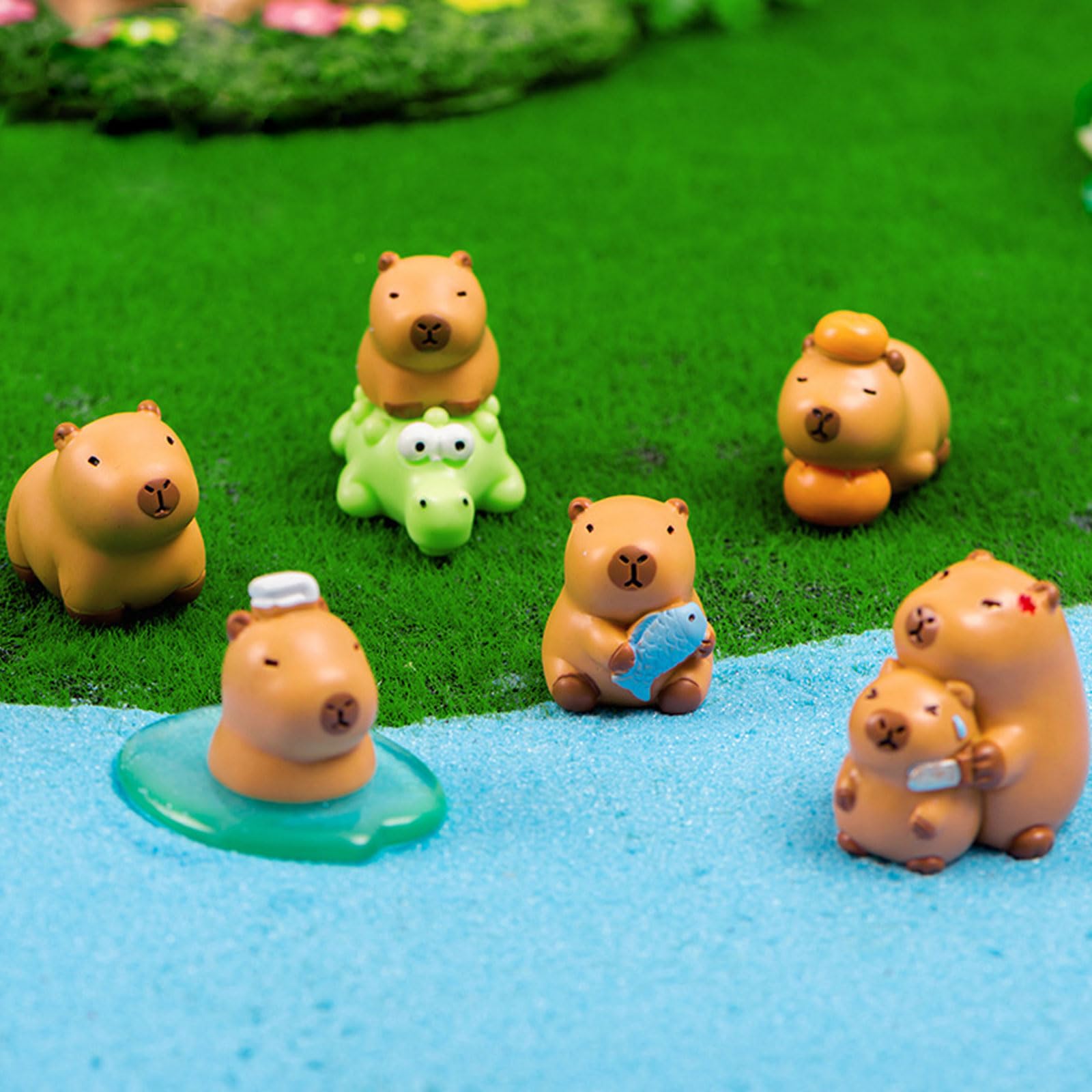 24 Adornos De Jardín En Miniatura, Animales De Jardín De Had | Meses