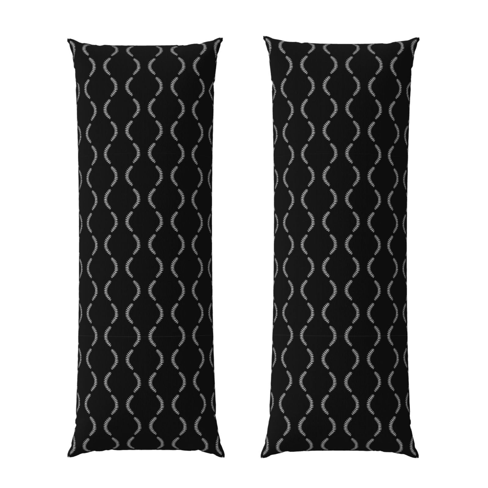 Body Pillow Protector Cover 20x54, Black Baseball Sport Softball American, Breathable Ultra Soft Pillowcase with Zipper, Wrinkle Shrinkage Fade Resistant for Bed Couch