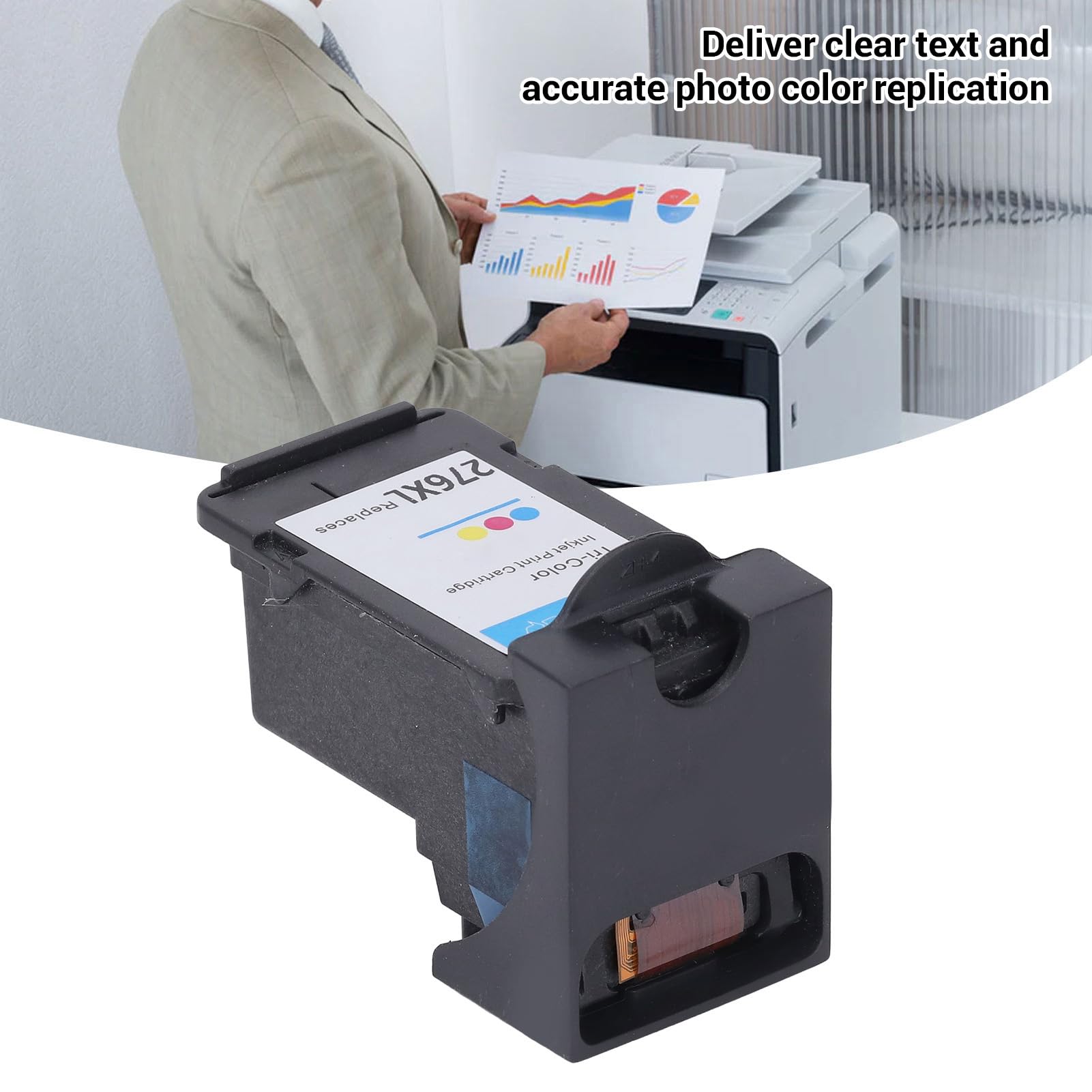 ciciglow Tintenpatrone, PG-275XL / CL-276XL Drucktintenpatronen Ersatzdruckerzubehör für TS3500 TS3522 TR4720 TR4700 TR4722 TS3720 Drucker (CL-276XL Farbig)