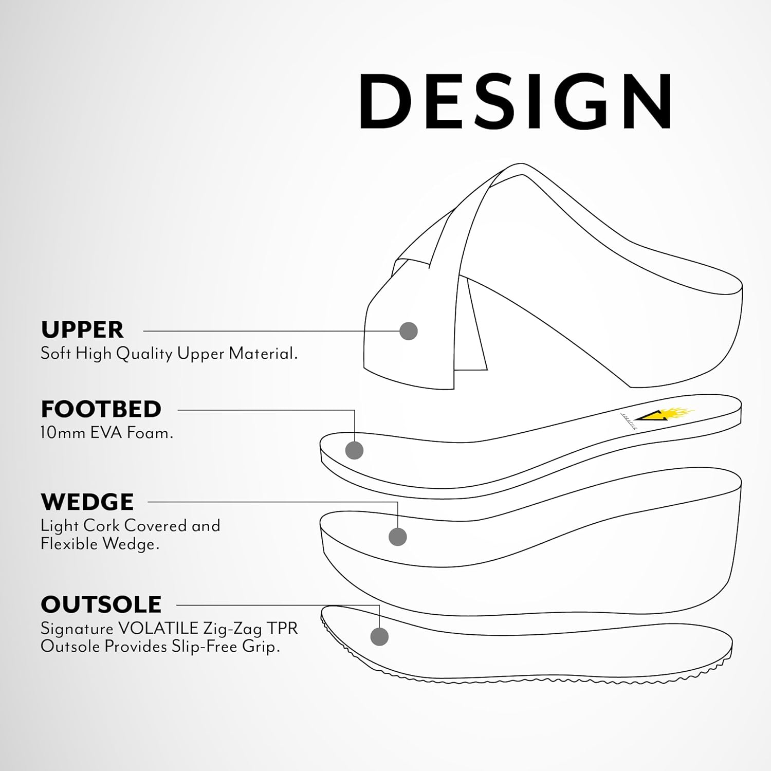 VOLATILE Women's Firefly Wedge Sandal, Bronze - 9 - Image 5