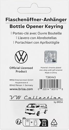Miniatura 5 de BRISA VW Collection - Llavero Volkswagen con abrebotellas en diseño de autobús T3, T4, T5