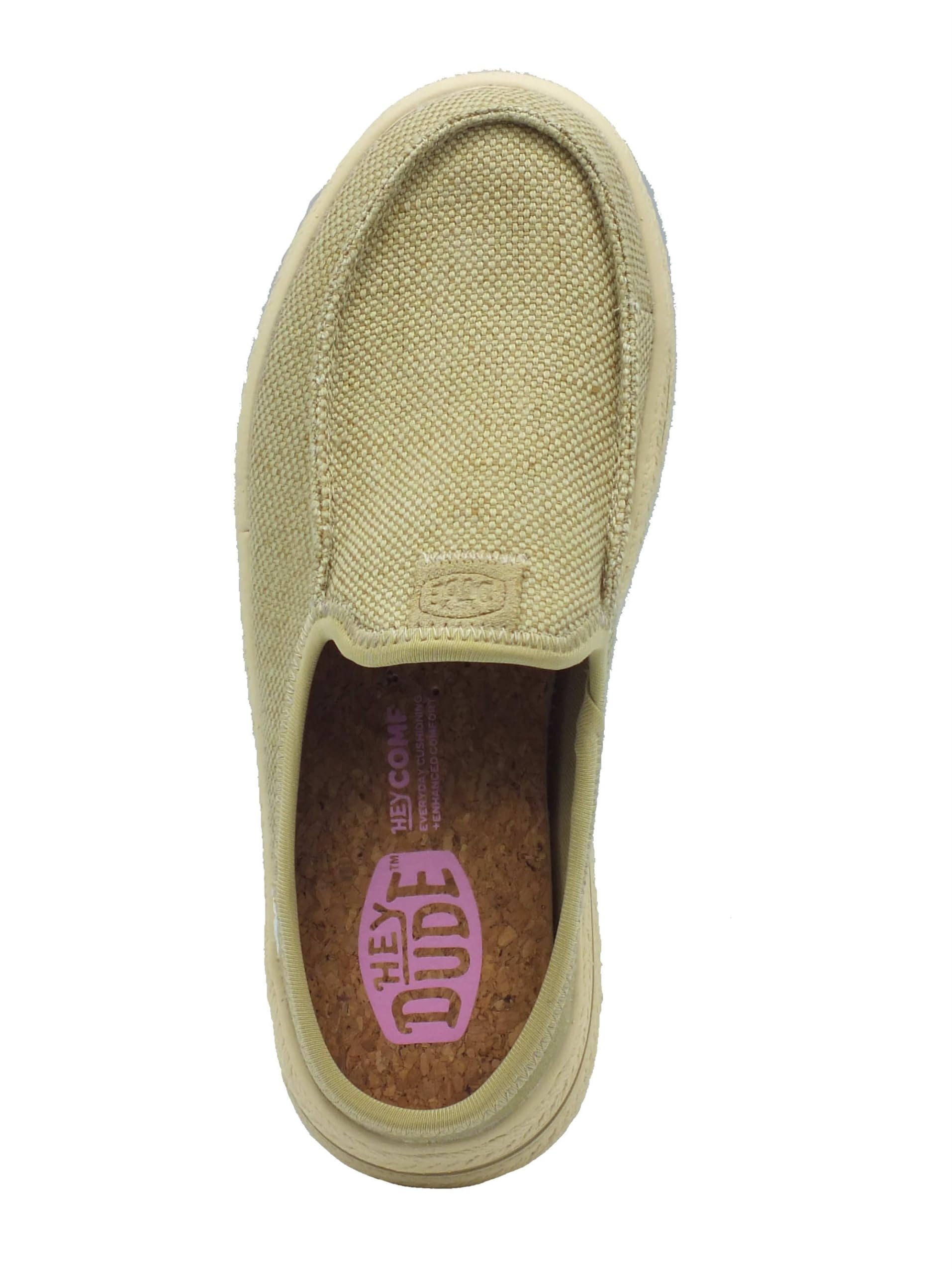 HEYDUDE 45228 Austin Lift Espadrille Olive Grey Sabot per Donna in Tessuto Verde