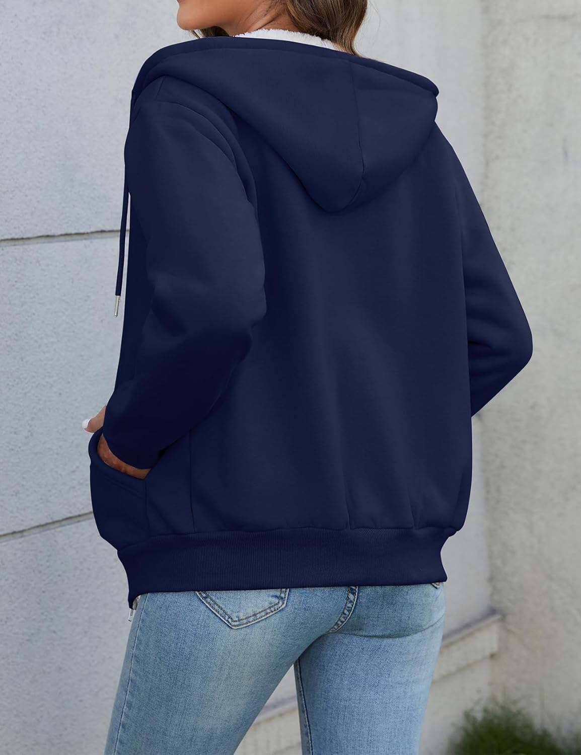 PEHMEA Women's Winter Warm Fleece Jacket Full Zip Sherpa Lined Hoodie Heavyweight Casual Sweatshirt Coat for Women - Image 2