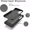 Kukiwhy Silicone Case with 1 Lanyard Thin Slim Case with Microfibre Inner Lining for Samsung Galaxy A57 All-Round Protection with Scratch-Resistant Protective Case Black