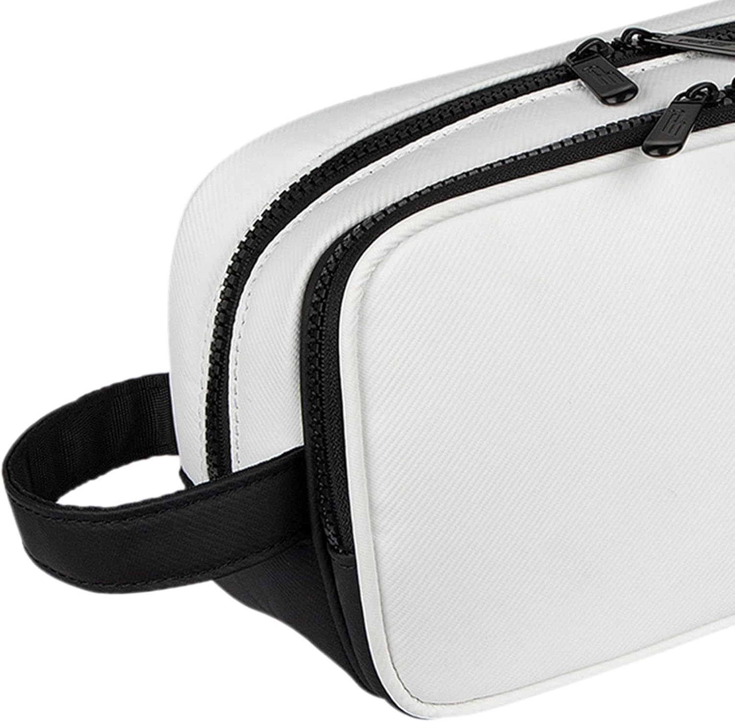 Golf Ball Storage Bag for Tees and Markers Carrying Pouch for Golfers, White