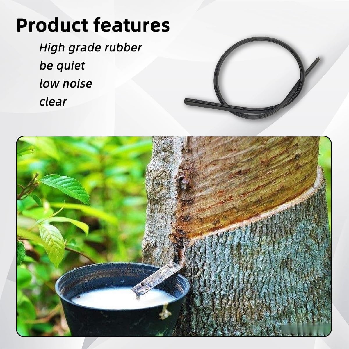 Car Wiper Compatible with PERODUA VIVA 2007-2015 Car Front Rear Wiper Blades Soft Rubber Windscreen Wipers Auto Windshield 21"+13"+14" 2012 2013 2014 (Color : 6 wipers)