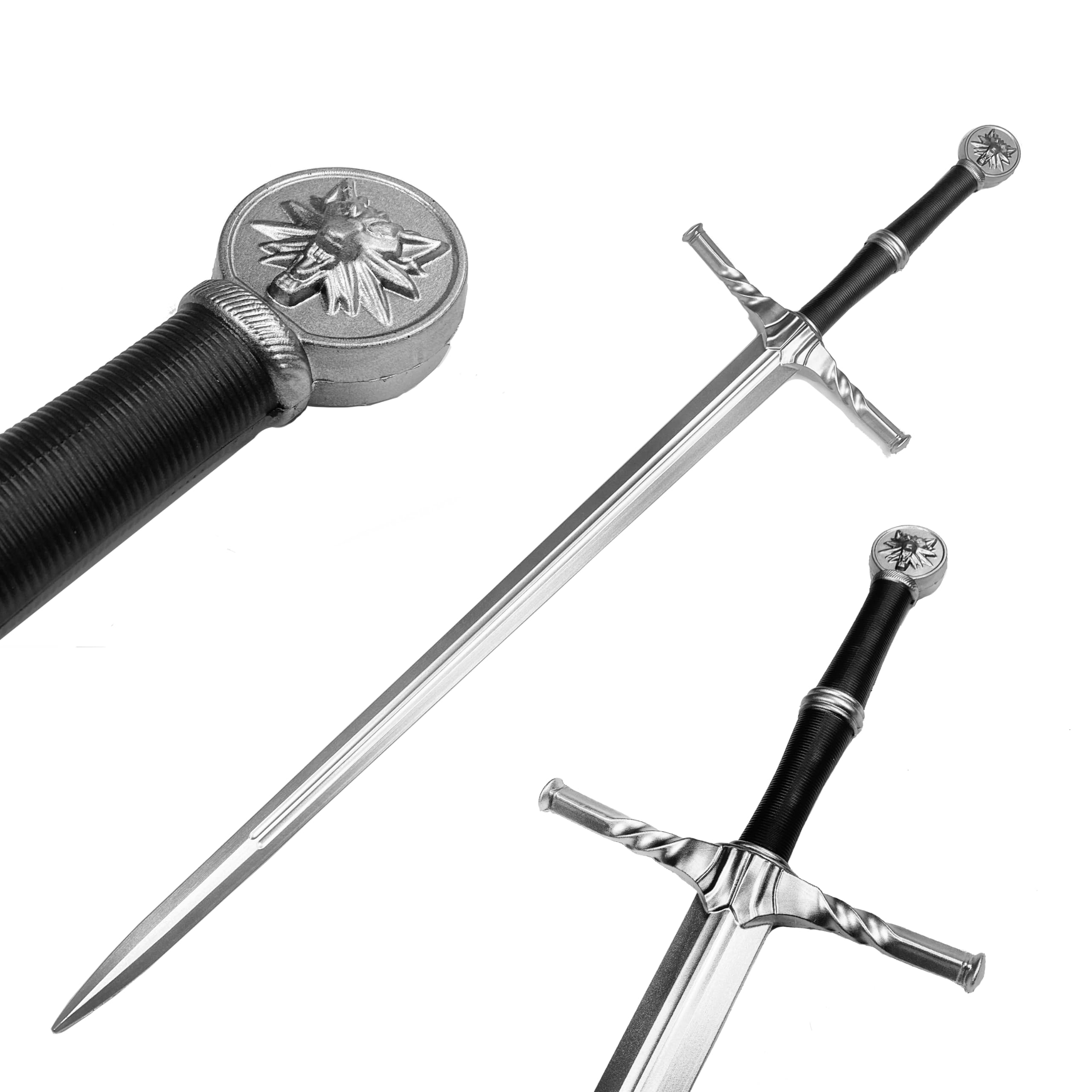 Full Size Medieval Foam Practice Sword Prop for Cosplay LARP Costume Halloween Wild Hunt