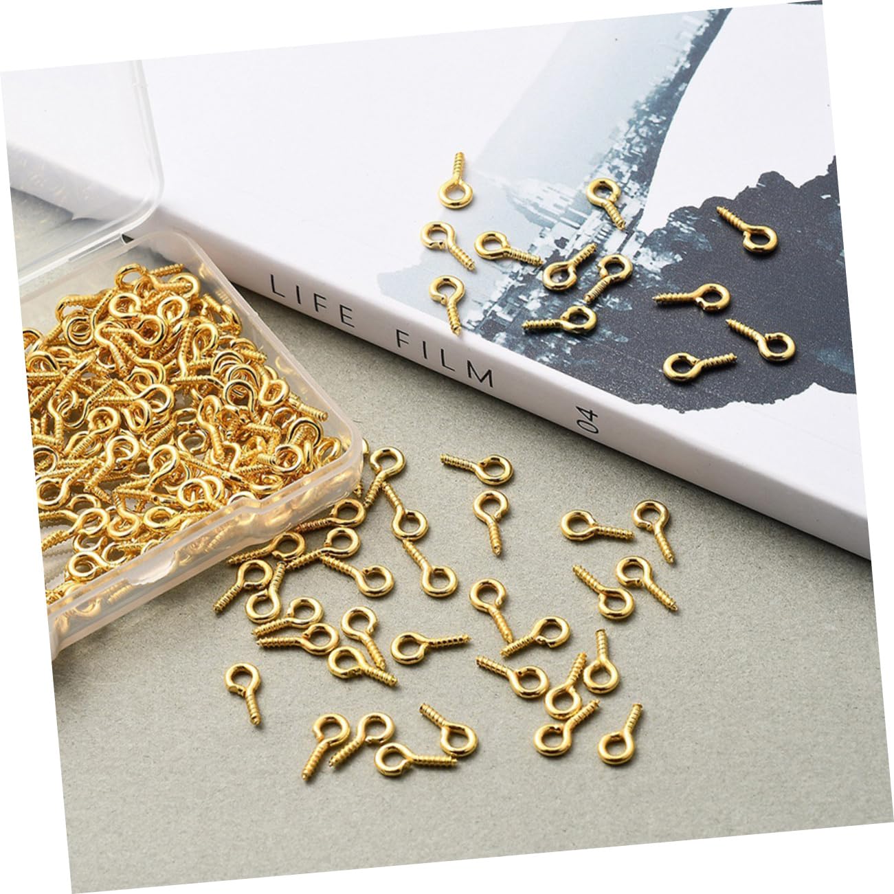 Eye Screw Hooks for Jewelry Making of Self Tapping Iron Screws for Pendants Necklaces and Earrings Options