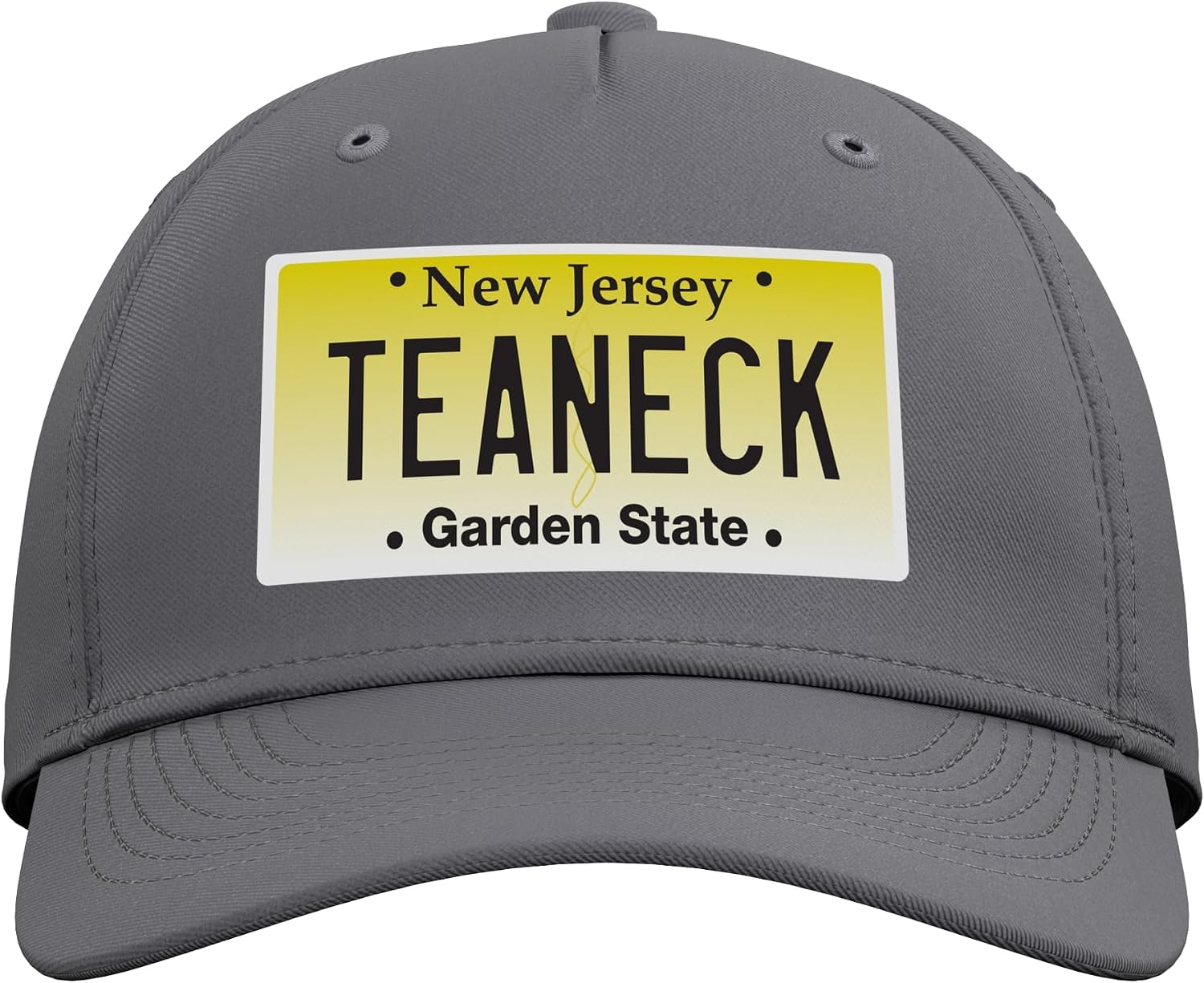 Teaneck New Jersey Hometown NJ License Plate Graphic Adjustable Baseball Hat image 2