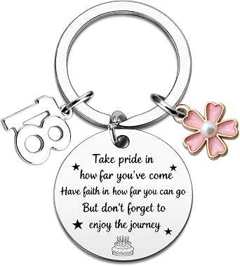 Gifts for 18 Year Old Girl 18th Birthday Gifts for Girls Inspirational Gift for 18 Year Old Teen Unique 18th Birthday Decorations Wonderful Eighteen Party Accessory for Sister Daughter Granddaughter