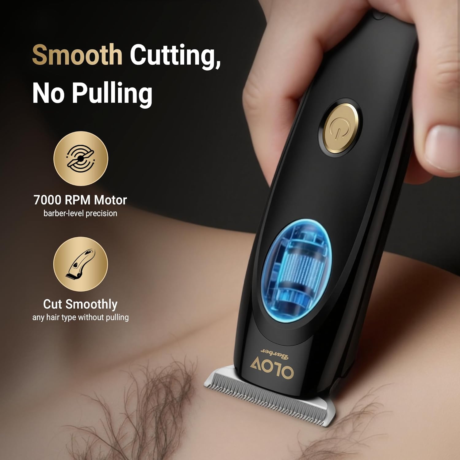 Hair Trimmer for Men, Cordless T-Blade Beard Trimmer, Professional Rechargeable Hair Clippers for Hair Mustache Cutting & Grooming