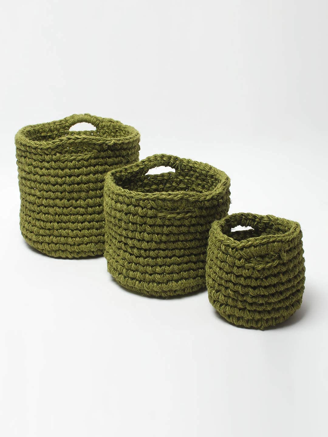 Habere India-All the Cultures Fabricating India Camouflage Jute crochet Storage Basket/Shelf Basket/Toy Baskets (Set of 3 - Small, Medium, Large) (B08MT1HKS8) Amazon Price History, Amazon Price Tracker