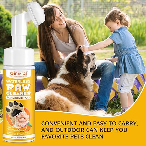Miniatura 8 de Limpiador de patas para perros, patas limpias para perros y gatos, champú sin agua para perros y gatos, limpieza de pies con cepillo de silicona,