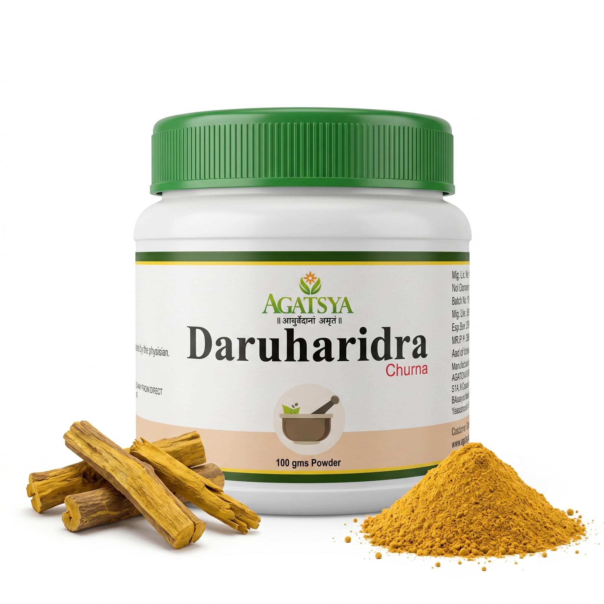 Daruharidra Churna 100GM | Daruhaldi Powder | Berberis aristata | Supports Healthy Liver and Digestion | Promotes Skin glow | Berberry Root | Pure Herb |No Preservative | No added Colour |-image-32