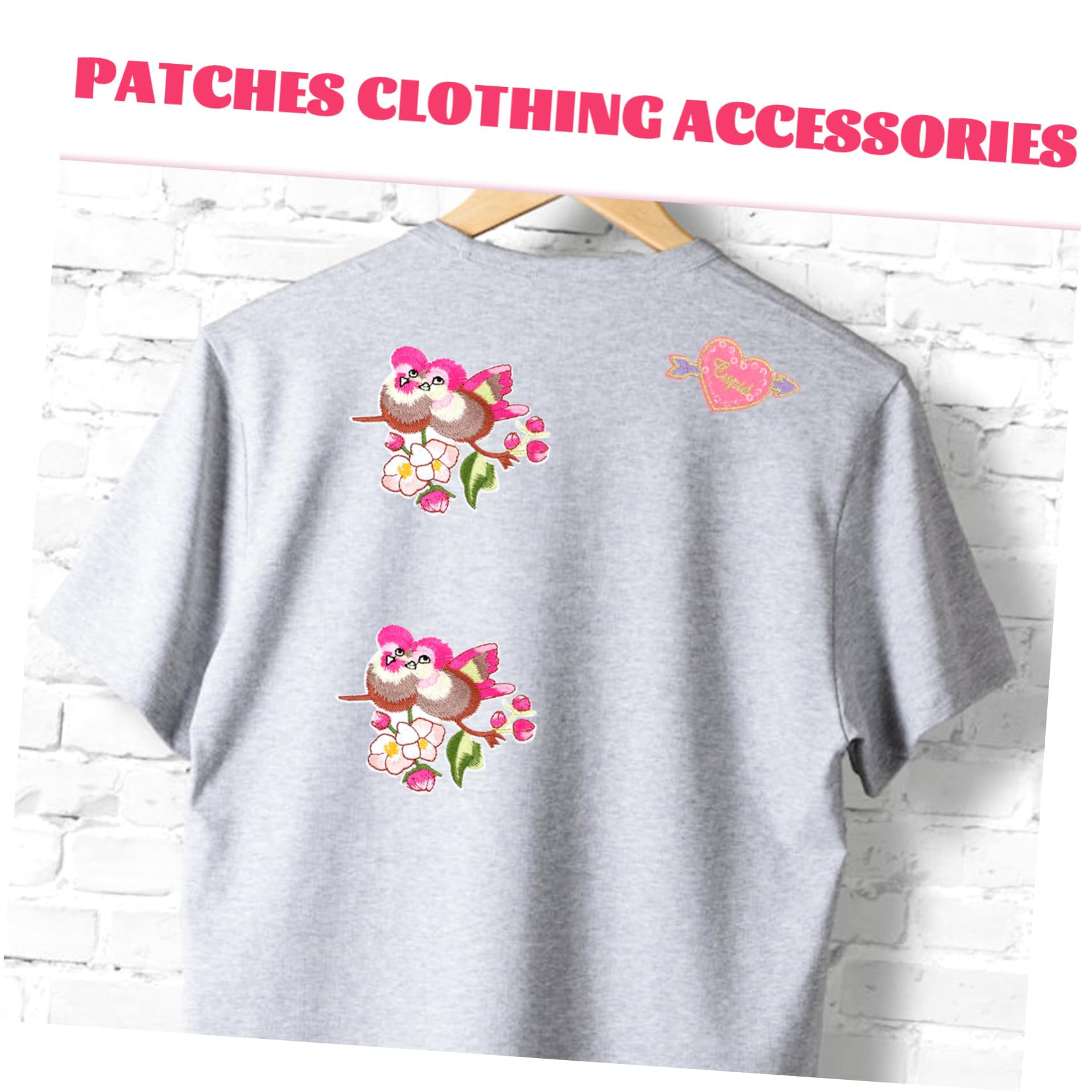 Gadpiparty 3 Set Toppe Forma Patches Ricamati Adesivi Per Abbigliamento Decorazioni Per Cuscini E Maglioni Accessori Per Fai Da Te E Riparazioni Tessuti 15 Pezzi * 3